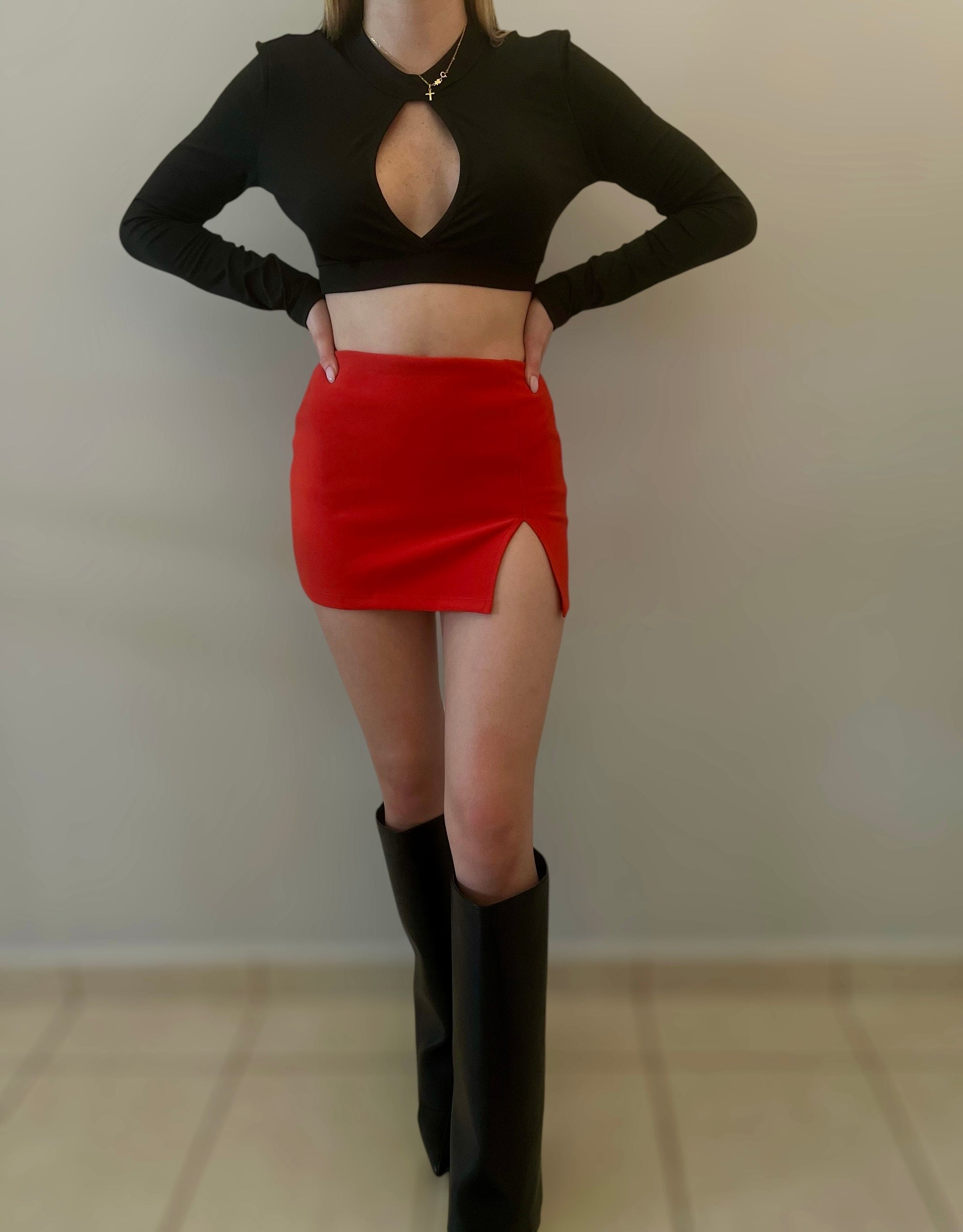 Flaming Red Skirt
